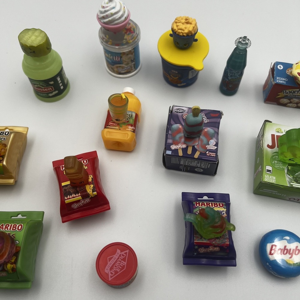 Shopkins Real Littles Containers w/Matching Food Mini Figures and mini food only